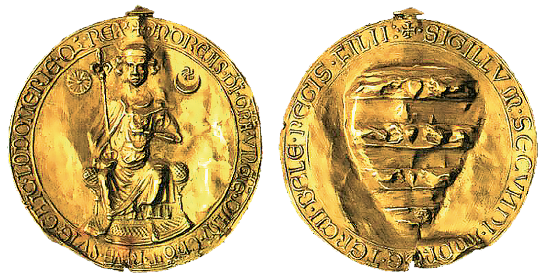 II- András pecsétje az Aranybullán